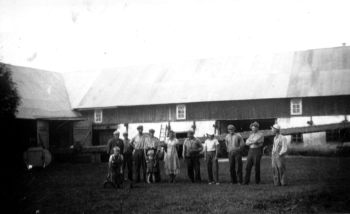 Tröskning på Liffride 1:1, ca 1938