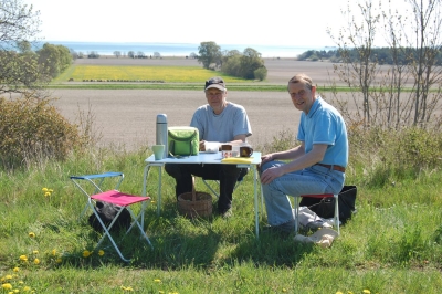 Stefan och Andreas vid belöningens bord